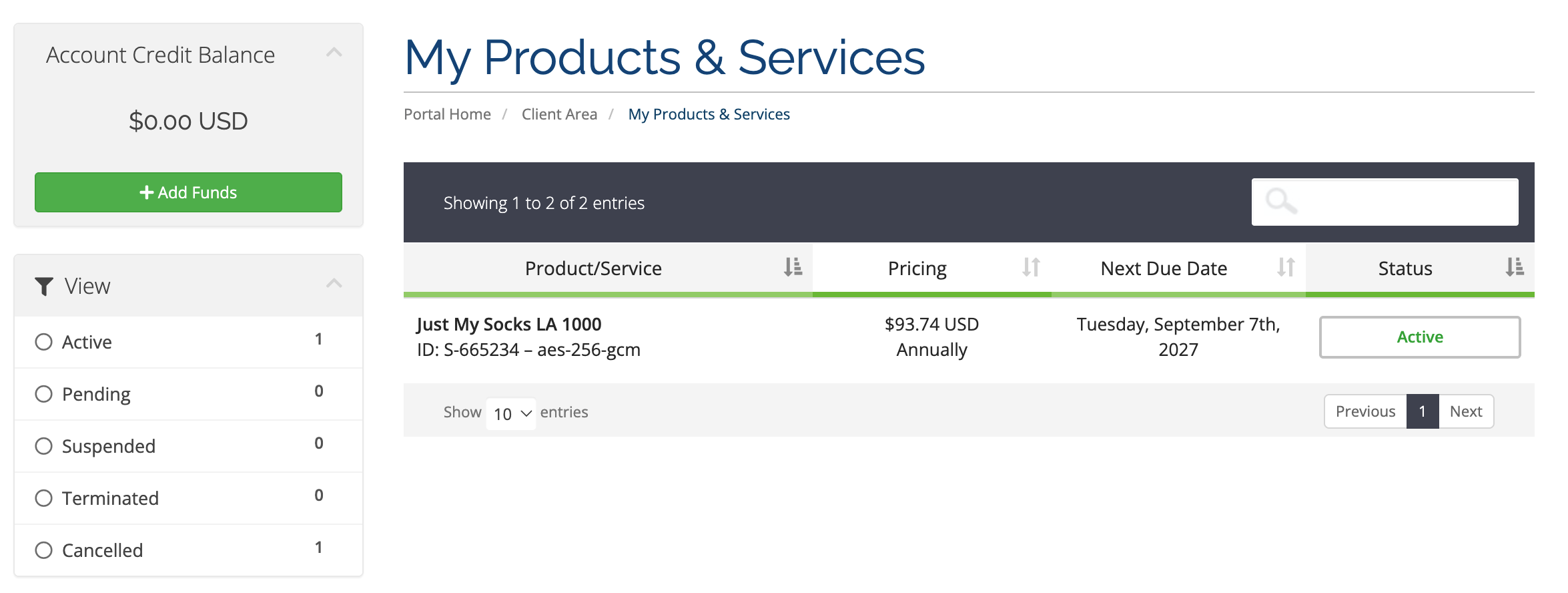 Just My Socks My Services page